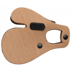 Scheda in pelle con divisore per dita