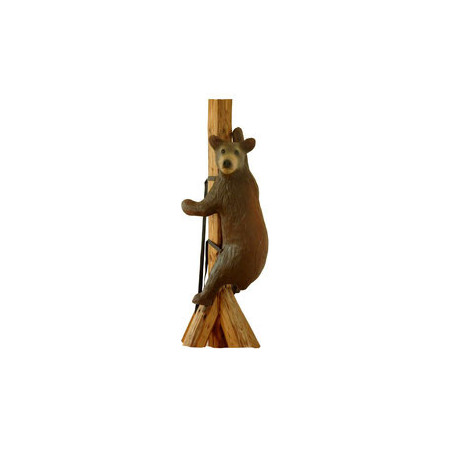 Leitold 3D-Ziel Kleiner Braunbär kletternd mit Gurt