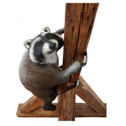 Leitold 3D-Ziel Waschbär kletternd mit Gurt