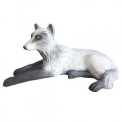 Obiettivo 3D Leitold Lupo Bianco sdraiato